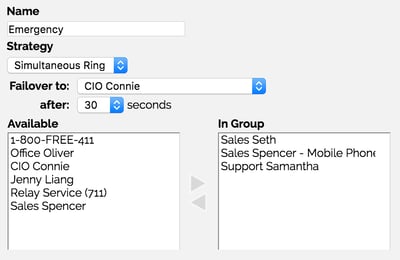 Business Emergency Ring Group
