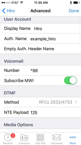 Media5-Fone advanced setup