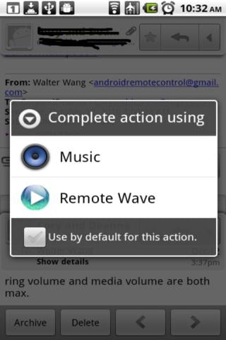 Screenshot of Remote Wave