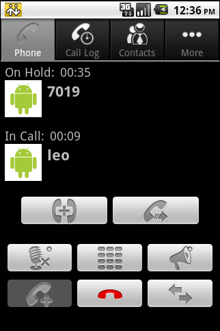 Bria for Android call