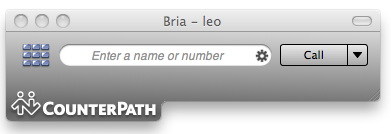Bria for Mac Dialing