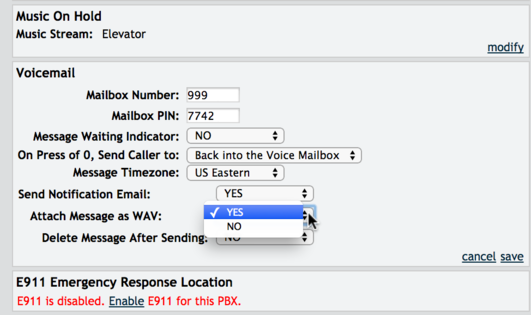 Voicemail to Email
